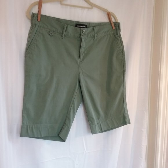 🌞 George & Martha Shorts Green Cotton 8 - Picture 4 of 13